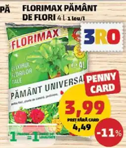 Penny FLORIMAX PĂMÂNT DE FLORI Ofertă