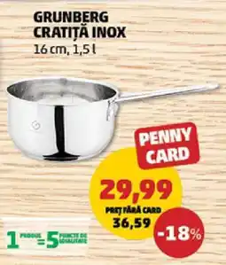 Penny GRUNBERG CRATIȚĂ INOX Ofertă