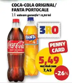 Penny COCA-COLA original/FANTA portocale Ofertă