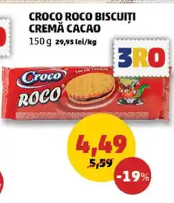 Penny CROCO ROCO BISCUITȚI CREMĂ CACAO Ofertă