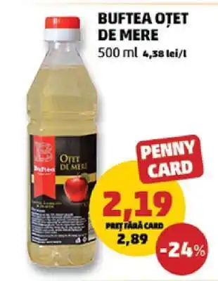Penny BUFTEA OȚET DE MERE Ofertă