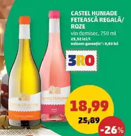 Penny CASTEL HUNIADE FETEASCĂ REGALĂ / ROZE Ofertă