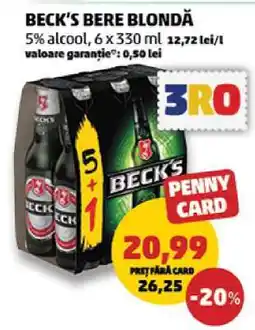 Penny BECK‘S Bere blondă Ofertă