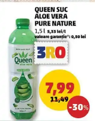 Penny QUEEN SUC ALOE VERA PURE NATURE Ofertă