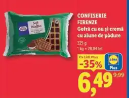 Lidl CONFISERIE FIRENZE Gofră cu ou și cremă cu alune de pădure Ofertă