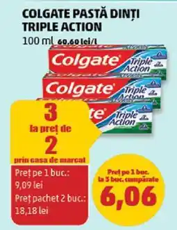 Penny Colgate Pastă Dinți Triple Action Ofertă