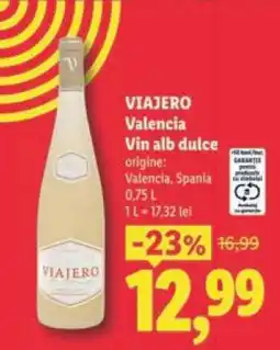 Lidl VIAJERO Valencia Vin alb dulce Ofertă