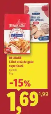 Lidl Belbake Făină albă de grâu superioară Ofertă