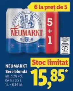 Lidl NEUMARKT Bere blondă Ofertă