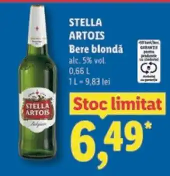Lidl STELLA ARTOIS Bere blondă Ofertă