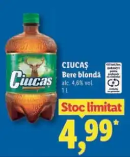 Lidl CIUCAŞ Bere blondă Ofertă