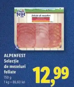 Lidl Alpenfest Selecție de mezeluri feliate Ofertă