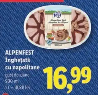 ALPENFEST Înghețată cu napolitane