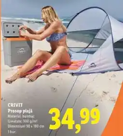 Lidl CRIVIT Prosop plajă Ofertă