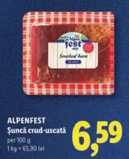Lidl ALPENFEST Șuncă crud-uscată Ofertă