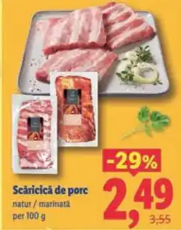 Lidl Scăricică de porc Ofertă