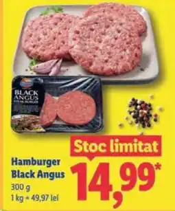 Lidl Hamburger Black Angus Ofertă