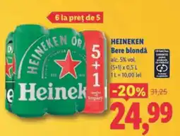 Lidl HEINEKEN Bere blondă Ofertă