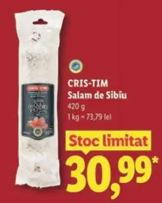 Lidl CRIS-TIM Salam de Sibiu Ofertă
