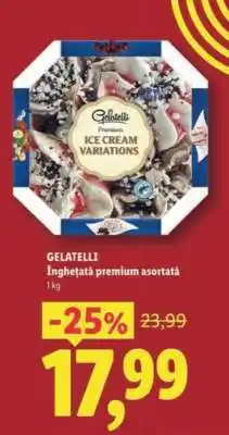 Lidl GELATELLI Înghețată premium asortată Ofertă