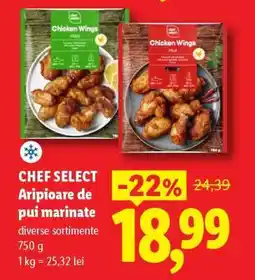 Lidl Chef Select Aripioare de pui marinate Ofertă
