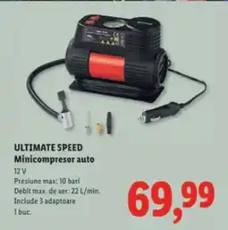Lidl ULTIMATE SPEED Minicompressor auto Ofertă