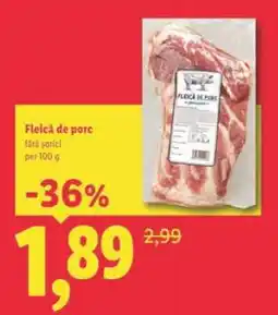 Lidl Fleică de porc Ofertă