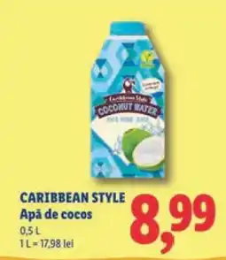 Lidl CARIBBEAN STYLE Apă de cocos Ofertă