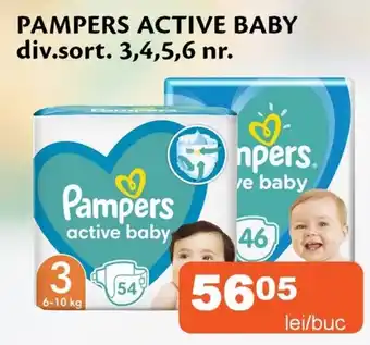Unicarm Pampers active baby Ofertă