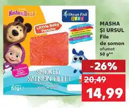 Kaufland MASHA ȘI URSUL File de somon afumat 50 g Ofertă
