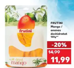 Kaufland FRUTINI Mango / ananas deshidratat 100g Ofertă