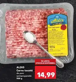Kaufland ALDIS Carne tocată de porc semipreparată 900 g Ofertă