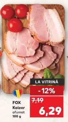 Kaufland FOX Kaizer afumat 100 g Ofertă
