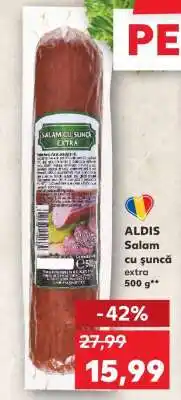 Kaufland ALDIS Salam cu șuncă extra 500 g Ofertă