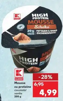 Kaufland Mousse cu proteine ciocolată/vanilie 200 g Ofertă
