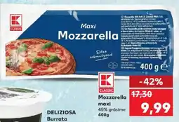 Kaufland Mozzarella maxi Ofertă