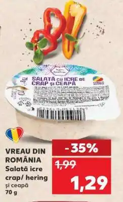 Kaufland Salată icre crap / hering și ceapă Ofertă