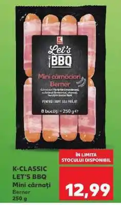 Kaufland K-CLASSIC LET'S BBQ Mini cârnați Berner Ofertă