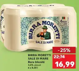 Kaufland BIRRA MORETTI SALE DI MARE Ofertă