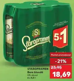 Kaufland STAROPRAMEN Bere blondă Ofertă