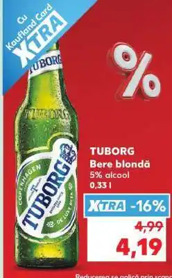 Kaufland TUBORG Bere blondă Ofertă