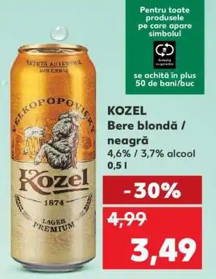 Kaufland KOZEL Bere blondă / neagră Ofertă