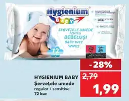 Kaufland HYGIENIUM BABY Șervețele umede Ofertă
