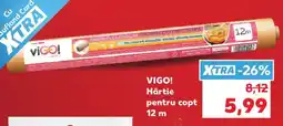 Kaufland VIGO! Hârtie pentru copt 12 m Ofertă