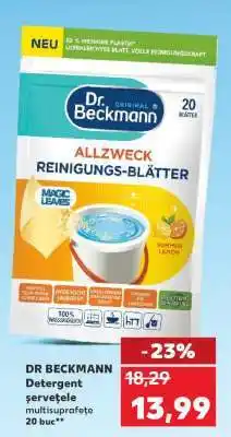 Kaufland DR BECKMANN Detergent șervețele multisuprafețe 20 buc Ofertă