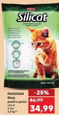 Kaufland PADOVAN Nisip pentru pisici Ofertă