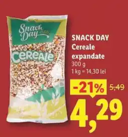 Lidl Snack Day Cereale expandate Ofertă