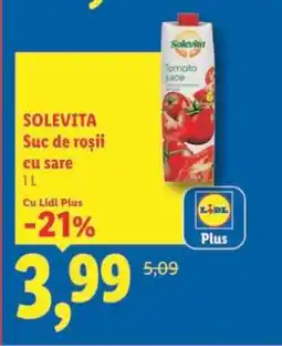 Lidl SOLEVITA Suc de roșii cu sare Ofertă