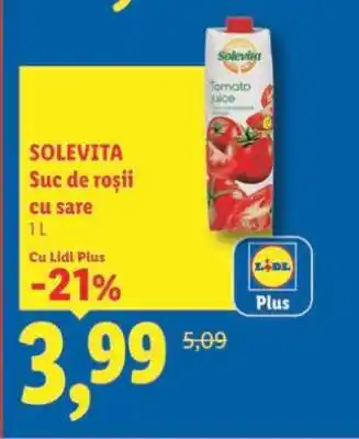 Lidl SOLEVITA Suc de roșii cu sare Ofertă