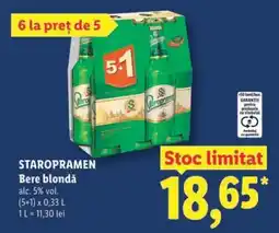 Lidl STAROPRAMEN Bere blondă Ofertă